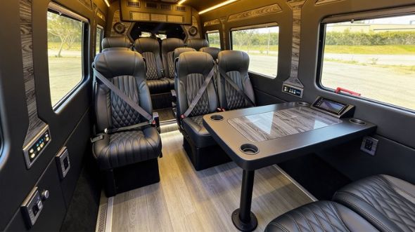 oxnard 12 passenger sprinter van interior